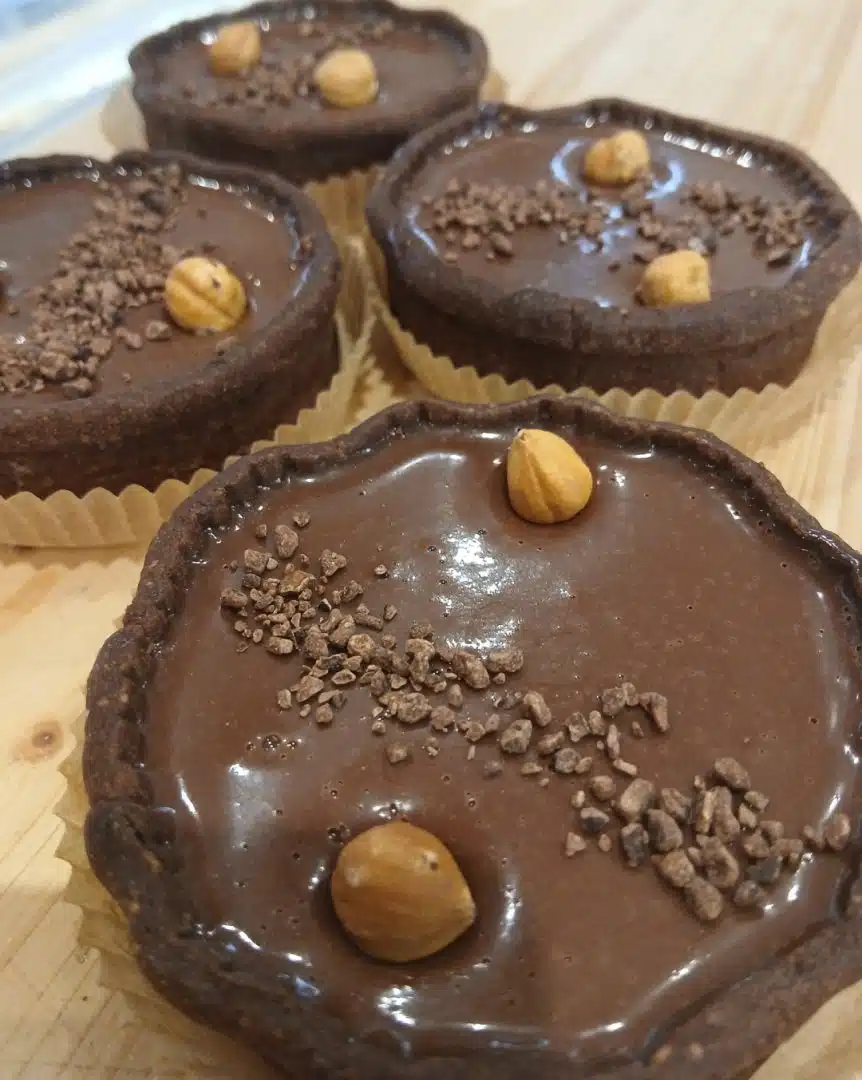 Tarte chocolat et praliné noisette