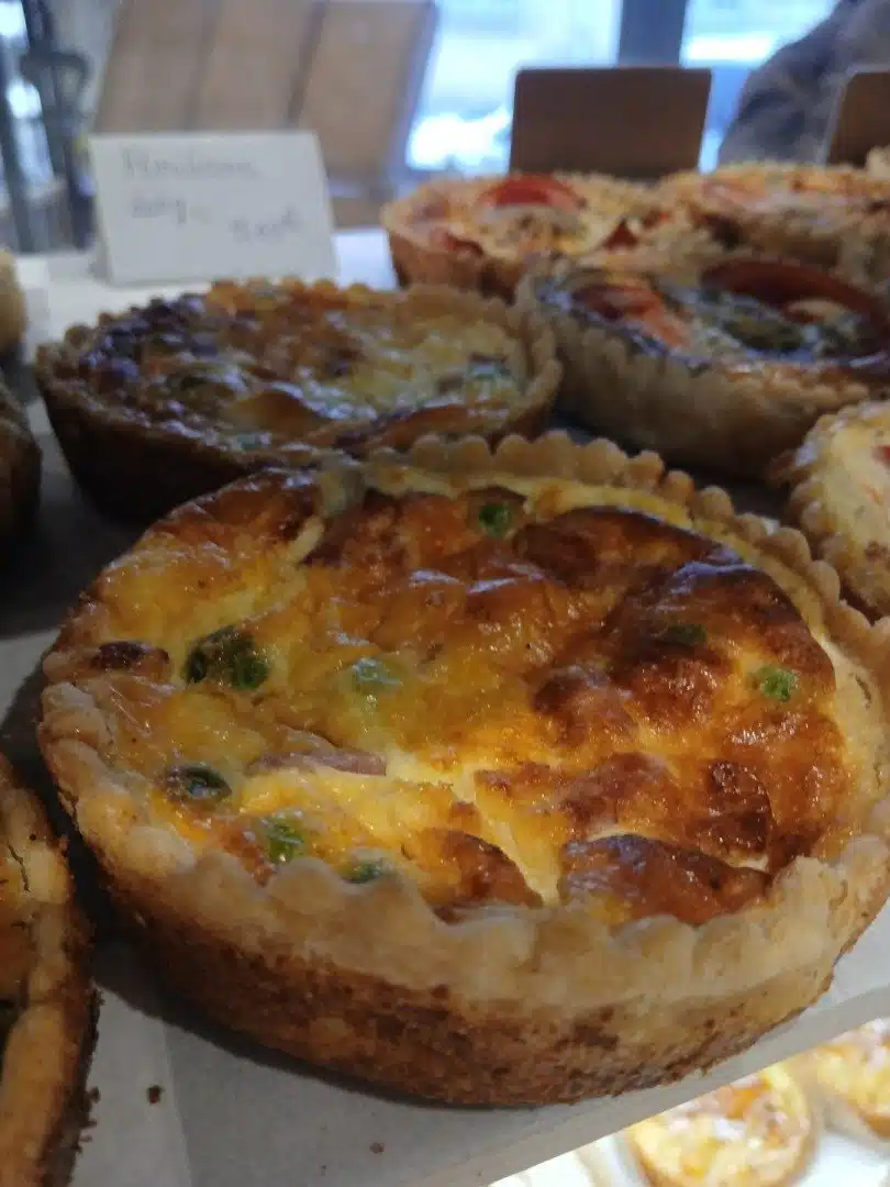 Tarte lardons et petit pois